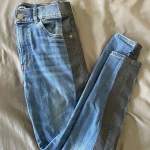Express skinny blue jeans